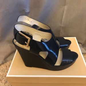 Navy Michael Kors Wedge Brand New